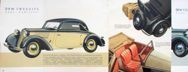 Auto-Union DKW Modelprogram 1938 Carbrochure (10065)